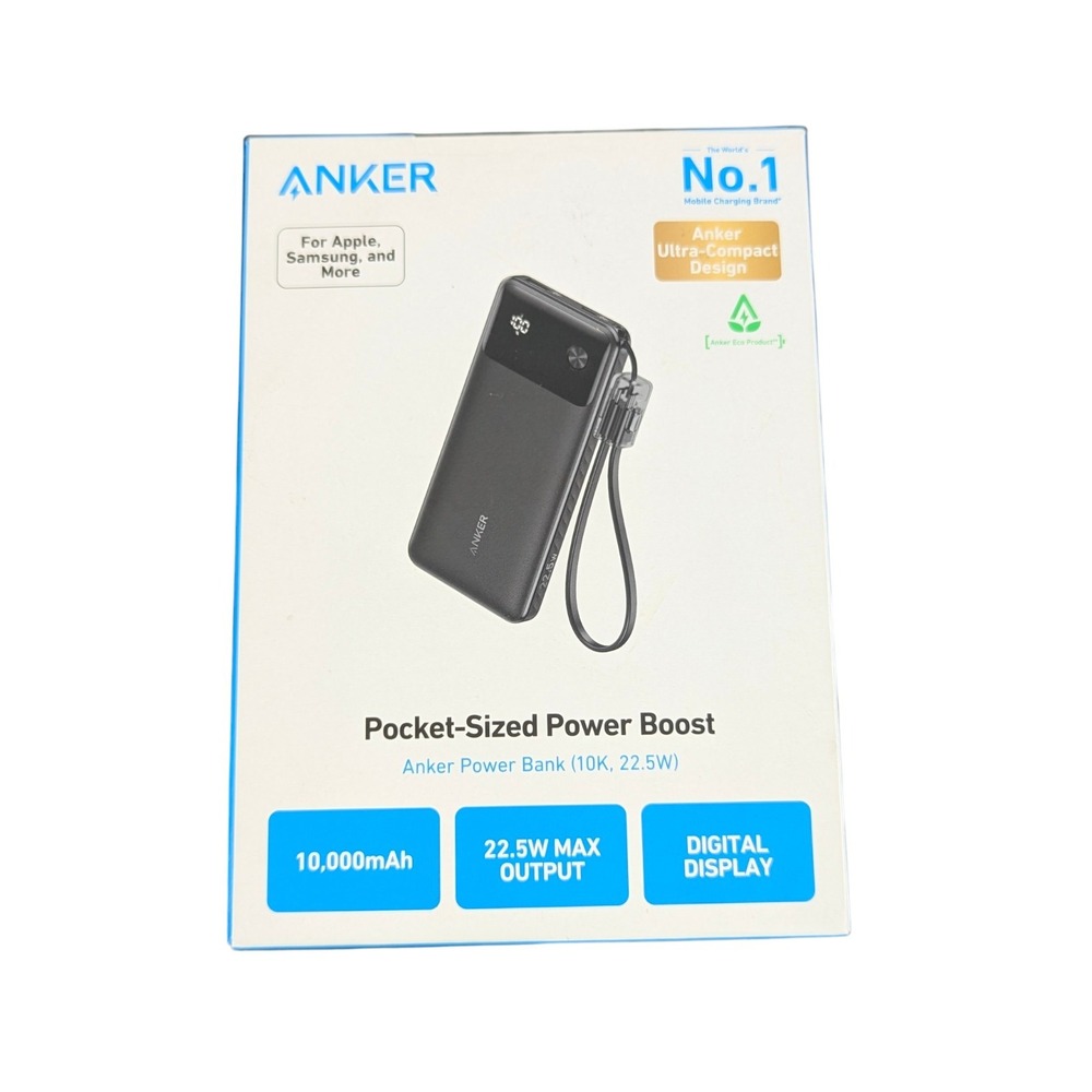 Cc4U Anker 10,000 mAh 22.5W Digital Display Pocket-size Power‎ Boost Power Bank